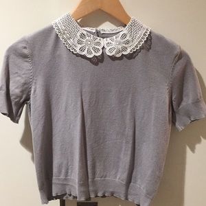 H&M grey top sz S